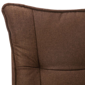 vidaXL Office Chair Brown Fabric