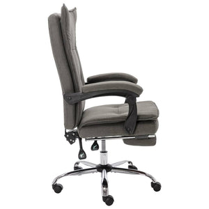 vidaXL Office Chair Grey Fabric