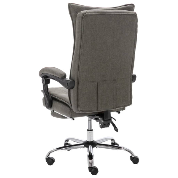 vidaXL Office Chair Grey Fabric