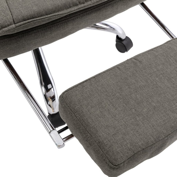 vidaXL Office Chair Grey Fabric