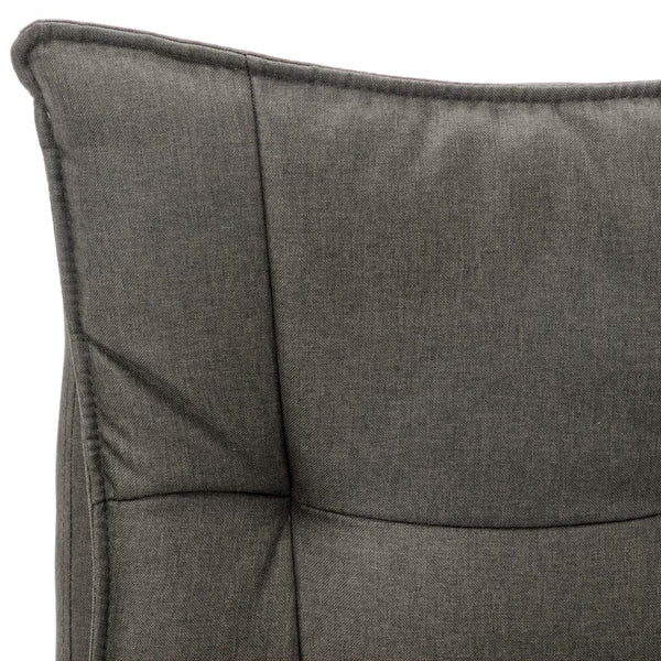 vidaXL Massage Office Chair Grey Fabric