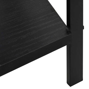 vidaXL Bookshelf with 3 Shelves Black 60x27.6x90.5 cm Engineered Wood