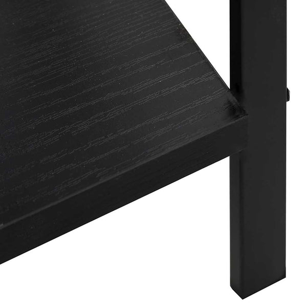 vidaXL Bookshelf with 3 Shelves Black 60x27.6x90.5 cm Engineered Wood