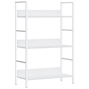 vidaXL Bookcase with 3 Shelves White 60x27.6x90.5 cm Engineered Wood