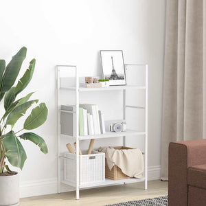 vidaXL Bookcase with 3 Shelves White 60x27.6x90.5 cm Engineered Wood