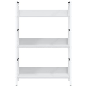 vidaXL Bookcase with 3 Shelves White 60x27.6x90.5 cm Engineered Wood