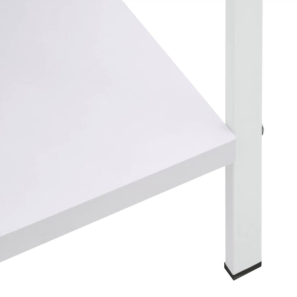 vidaXL Bookcase with 3 Shelves White 60x27.6x90.5 cm Engineered Wood