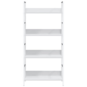 vidaXL Bookcase with 4 Shelves White 60x27.6x124.5 cm Engineered Wood