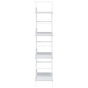 vidaXL Bookcase with 4 Shelves White 60x27.6x124.5 cm Engineered Wood