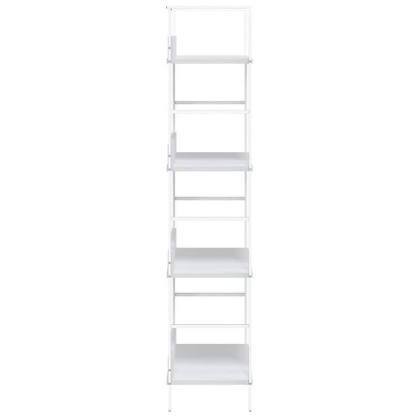 vidaXL Bookcase with 4 Shelves White 60x27.6x124.5 cm Engineered Wood