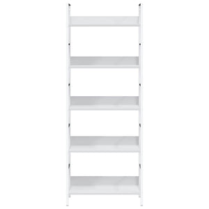 vidaXL Bookcase 5 Shelves White 60x27.6x158.5 cm Engineered Wood