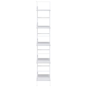 vidaXL Bookcase 5 Shelves White 60x27.6x158.5 cm Engineered Wood