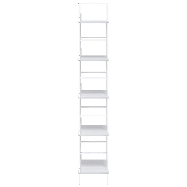 vidaXL Bookcase 5 Shelves White 60x27.6x158.5 cm Engineered Wood