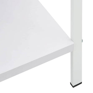 vidaXL Bookcase 5 Shelves White 60x27.6x158.5 cm Engineered Wood