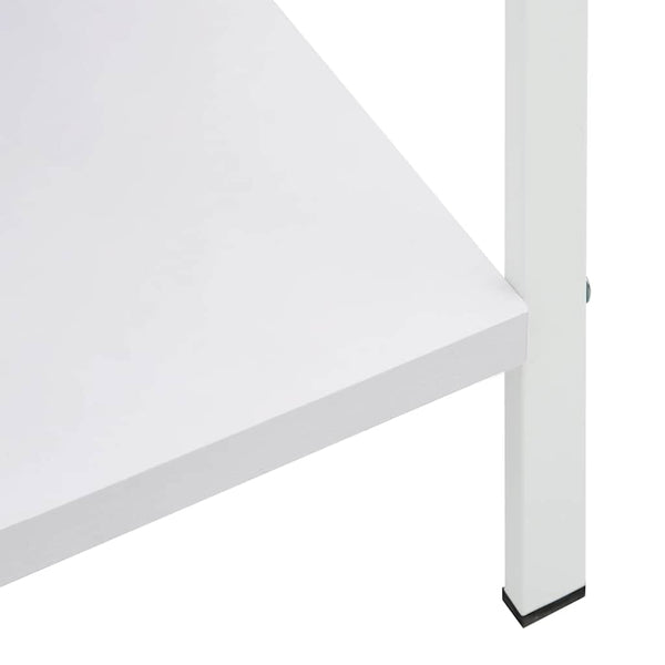 vidaXL Bookcase 5 Shelves White 60x27.6x158.5 cm Engineered Wood