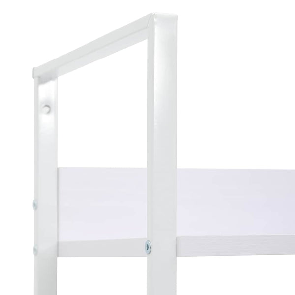 vidaXL Bookcase 5 Shelves White 60x27.6x158.5 cm Engineered Wood