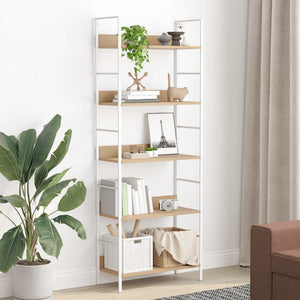 vidaXL Bookshelf 5 Shelves Oak 60x27.6x158.5 cm Engineered Wood