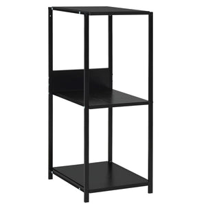 vidaXL Small Bookcase Black 33.5x39.6x79.7 cm Engineered Wood