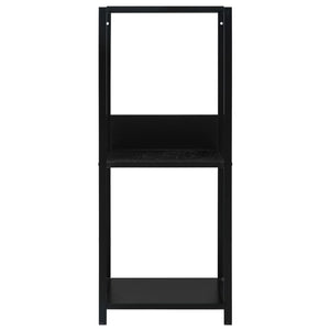 vidaXL Small Bookcase Black 33.5x39.6x79.7 cm Engineered Wood