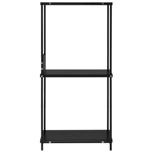 vidaXL Small Bookcase Black 33.5x39.6x79.7 cm Engineered Wood