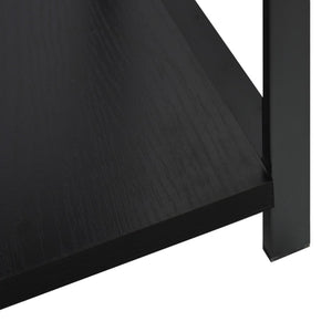 vidaXL Small Bookcase Black 33.5x39.6x79.7 cm Engineered Wood