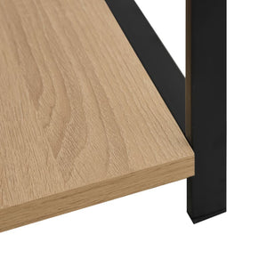 vidaXL Small Bookcase Black Oak 33.5x39.6x79.7cm