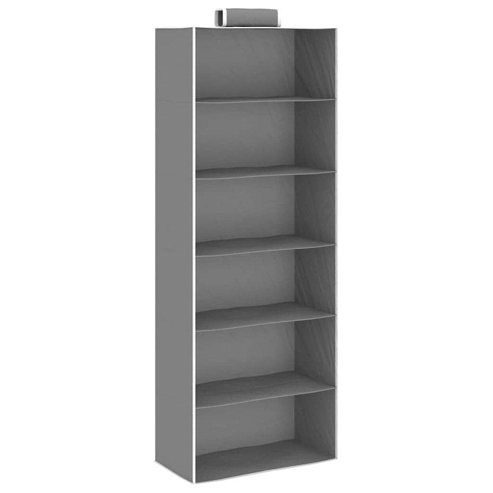 vidaXL Hanging Closet Organizers 2 pcs with 6 Compartments Fabric