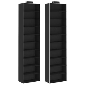 vidaXL Hanging Organiser for Wardrobes 2 pcs with 10 Compartments Fabric