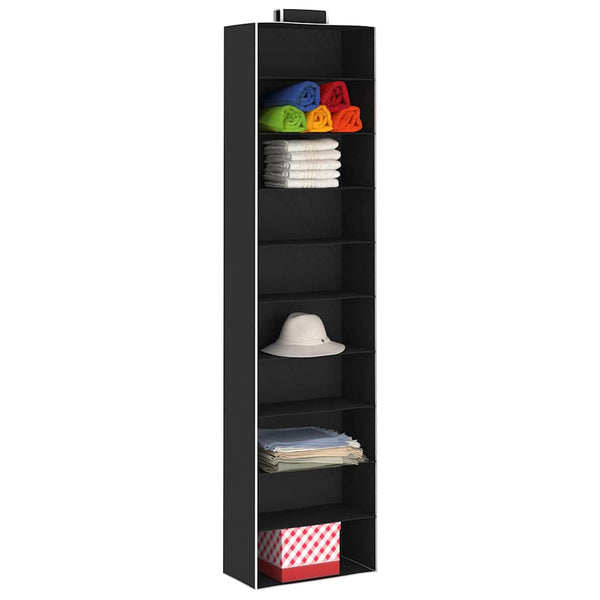 vidaXL Hanging Organiser for Wardrobes 2 pcs with 10 Compartments Fabric