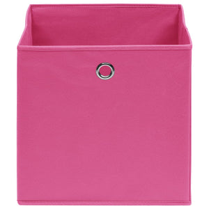 vidaXL Storage Boxes 4 pcs Pink 32x32x32 cm Fabric