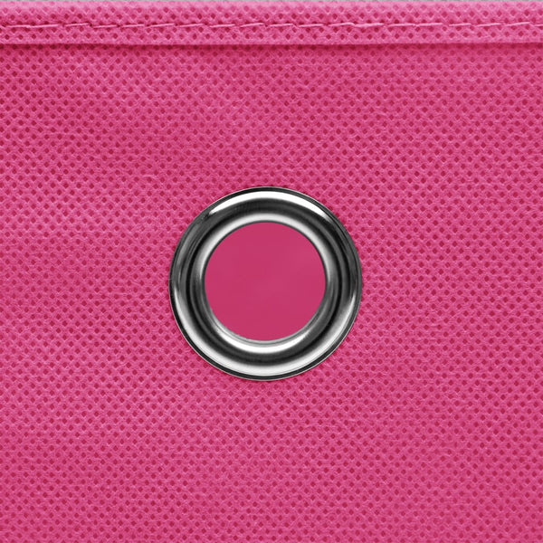 vidaXL Storage Boxes 4 pcs Pink 32x32x32 cm Fabric