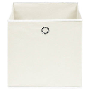 vidaXL Storage Boxes 4 pcs. White 32x32x32 cm Fabric
