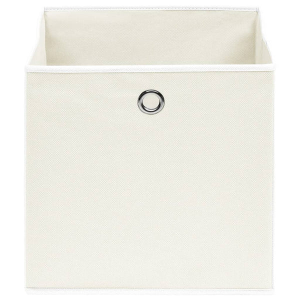 vidaXL Storage Boxes 4 pcs. White 32x32x32 cm Fabric