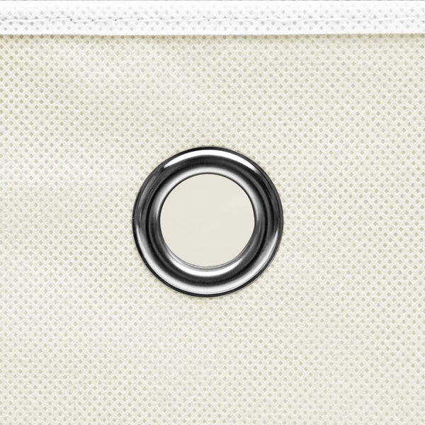vidaXL Storage Boxes 4 pcs. White 32x32x32 cm Fabric