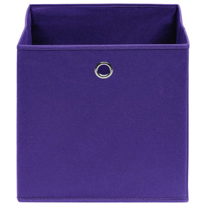 vidaXL Storage Boxes 4 pcs. Purple 32x32x32 cm Fabric