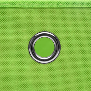 vidaXL Storage Boxes 4 pcs Green 32x32x32 cm Fabric