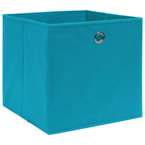 vidaXL Storage Boxes 4 pcs. Baby Blue 32x32x32 cm Fabric