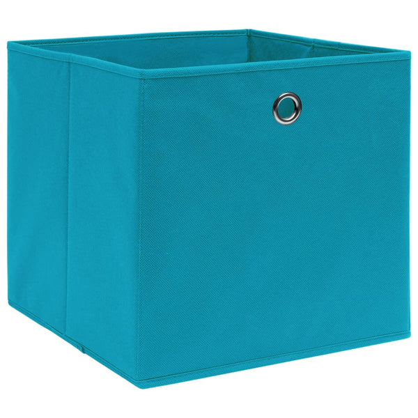 vidaXL Storage Boxes 4 pcs. Baby Blue 32x32x32 cm Fabric