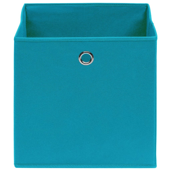 vidaXL Storage Boxes 4 pcs. Baby Blue 32x32x32 cm Fabric