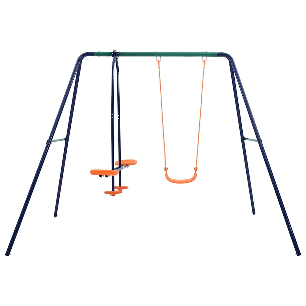 3-Sitzer Stahl Schaukel Set