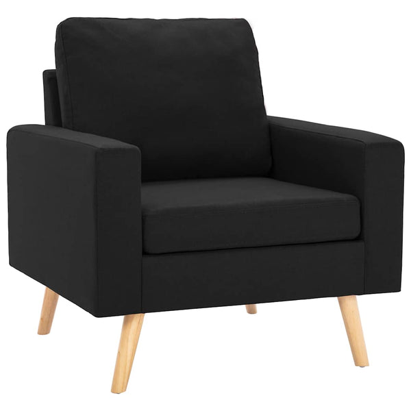 vidaXL Armchair Black Fabric