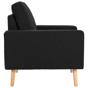 vidaXL Armchair Black Fabric