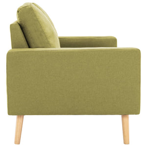 vidaXL 2-Seater Sofa Green Fabric