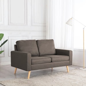 vidaXL 2-Seater Sofa Taupe Fabric