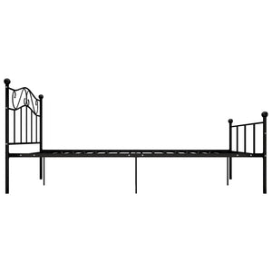 vidaXL Bed Frame Black Metal 120x200 cm