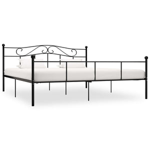 vidaXL Bed Frame Black Metal 180x200 cm