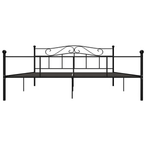 vidaXL Bed Frame Black Metal 180x200 cm