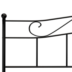 vidaXL Bed Frame Black Metal 180x200 cm