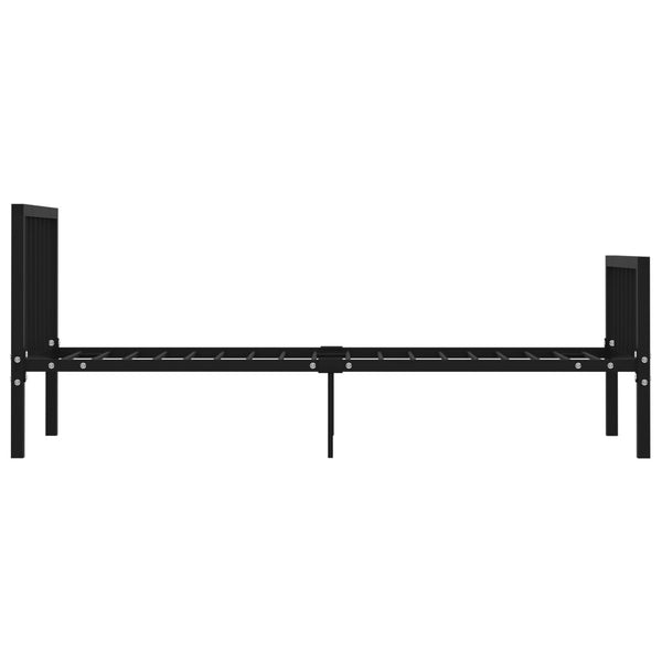 vidaXL Bed Frame Black Metal 100 x 200 cm