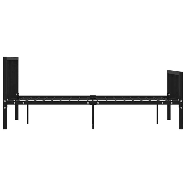 vidaXL Bed Frame Black Metal 120x200 cm